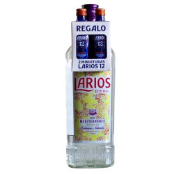 Pack Gin Larios London Dry 1L + 2 miniaturas Larios 12