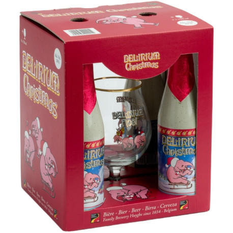 Estuche Delirium Noel 4 Botellas 33cl + Copa Estuche Delirium Noel 4 Botellas 33cl + Copa
