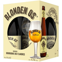 Estuche Blonden Os 4 Botellas 33cl + Copa