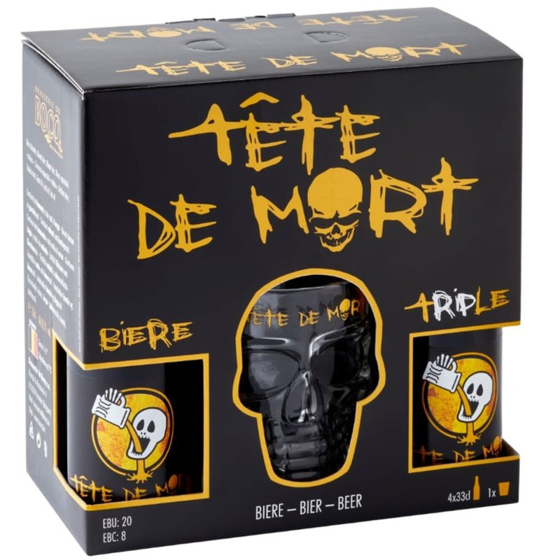 Estuche Tete De Mort 4 Botellas 33cl + Vaso
